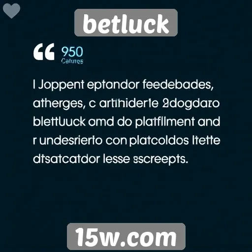 Feedback dos jogadores sobre o atendimento ao cliente do betluck